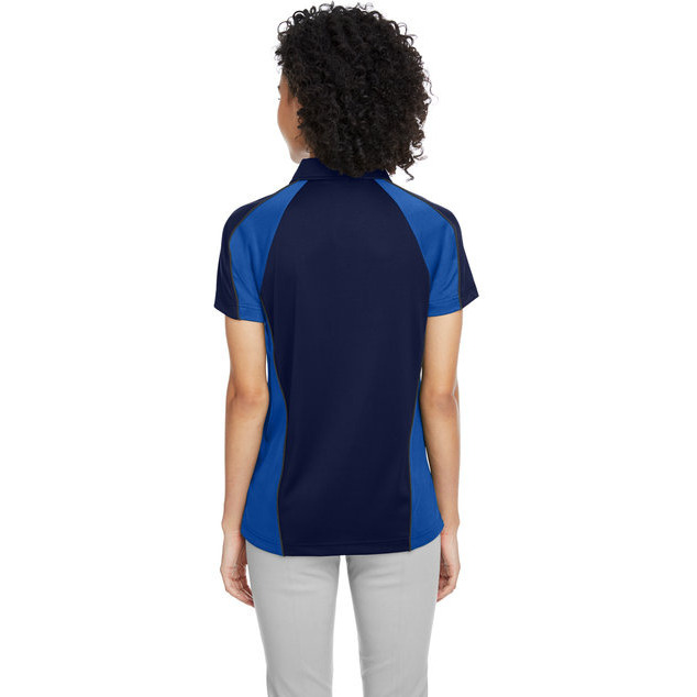 Ladies Advantage Snag Protection Plus IL colorblock Polo - BLK RED D cHRc - XS(D0102H7ZBBP)