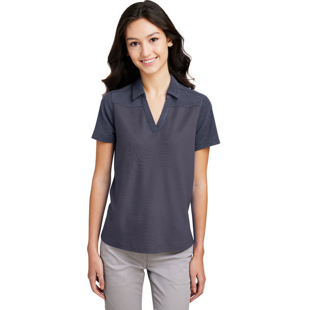 Ladies Fusion chromaSoft colorblock Polo - cARBON cRBN HTH - XS(D0102H7Z892)