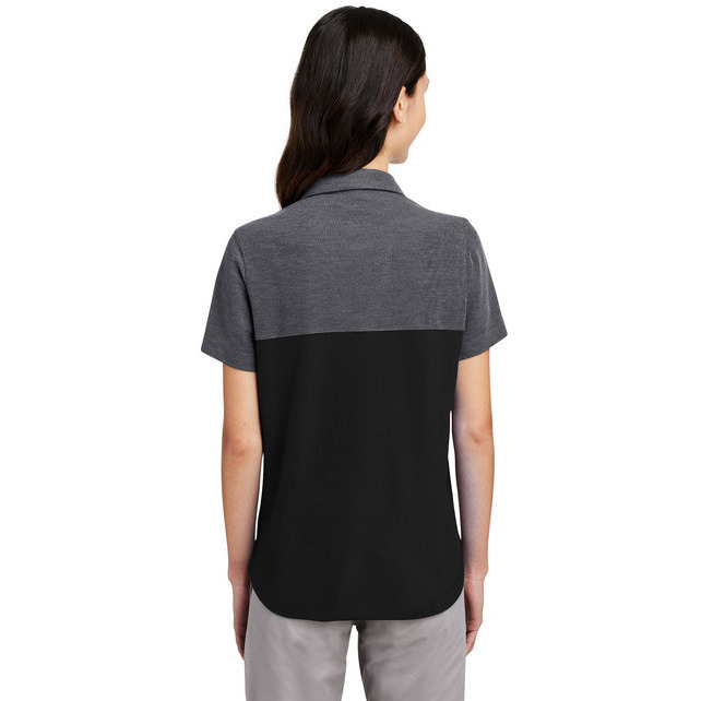 Ladies Fusion chromaSoft colorblock Polo - cARBON cRBN HTH - XS(D0102H7Z87P)