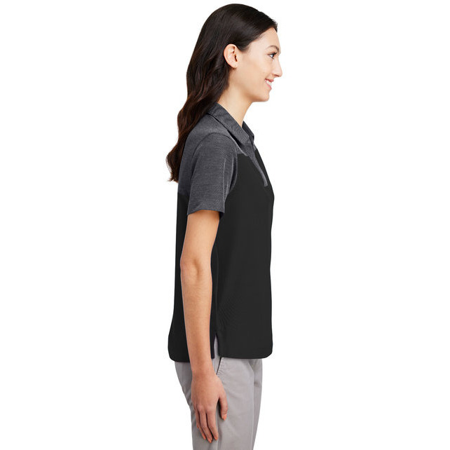 Ladies Fusion chromaSoft colorblock Polo - cARBON cRBN HTH - XS(D0102H7Z87P)