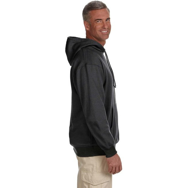 Adult OrganicRecycled Heathered Fleece Pullover Hooded Sweatshirt - BERRY - S(D0102H7ZLET)