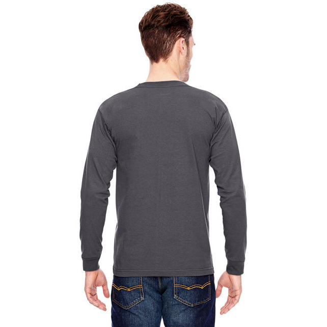 Adult 61 oz 100% cotton Long Sleeve T-Shirt - ASH - S(D0102H7DFKX)
