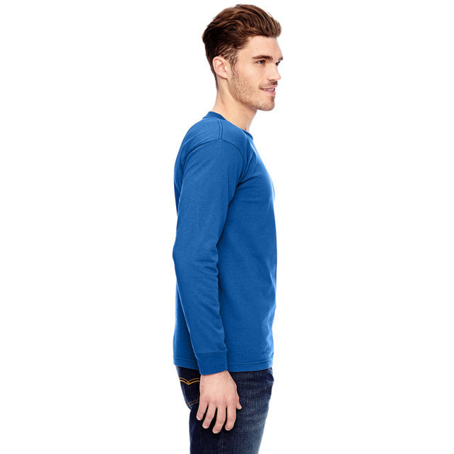 Adult 61 oz 100% cotton Long Sleeve T-Shirt - ASH - S(D0102H7D3X6)