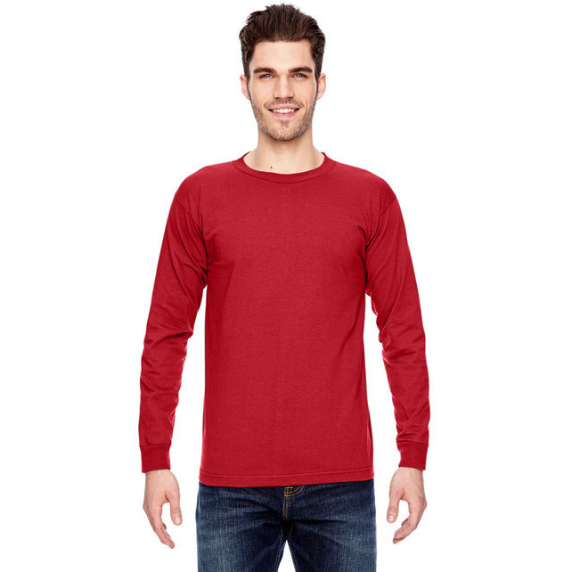 Adult 61 oz 100% cotton Long Sleeve T-Shirt - ASH - S(D0102H7D3A6)