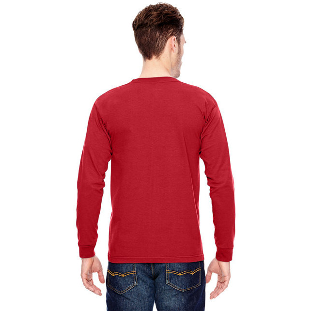 Adult 61 oz 100% cotton Long Sleeve T-Shirt - ASH - S(D0102H7D3A6)