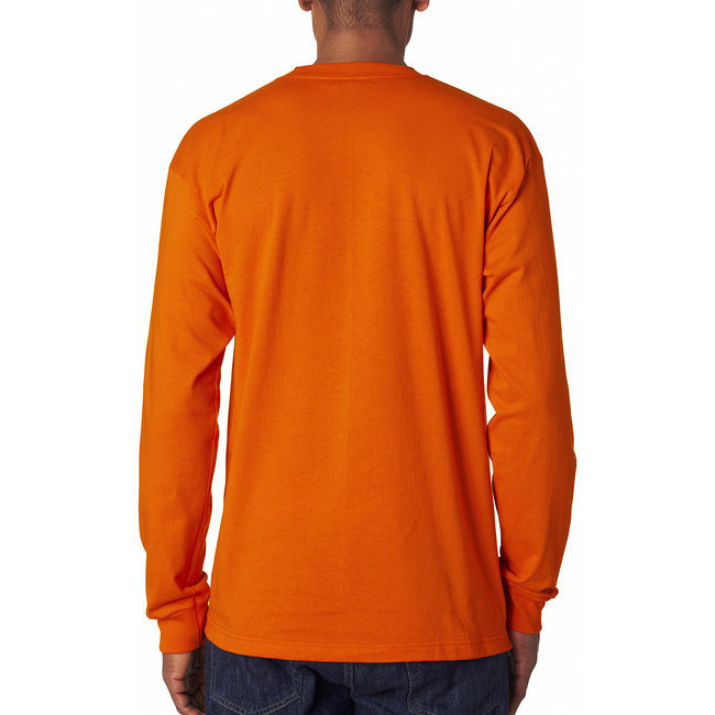 Adult 61 oz 100% cotton Long Sleeve T-Shirt - ASH - S(D0102H7D3XX)