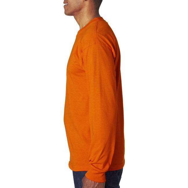 Adult 61 oz 100% cotton Long Sleeve T-Shirt - ASH - S(D0102H7D3XX)