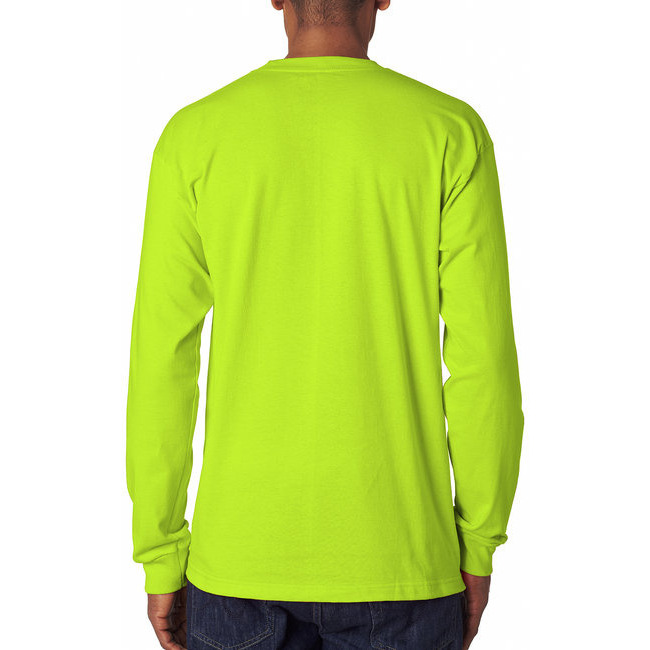 Adult 61 oz 100% cotton Long Sleeve T-Shirt - ASH - S(D0102H7D3X2)