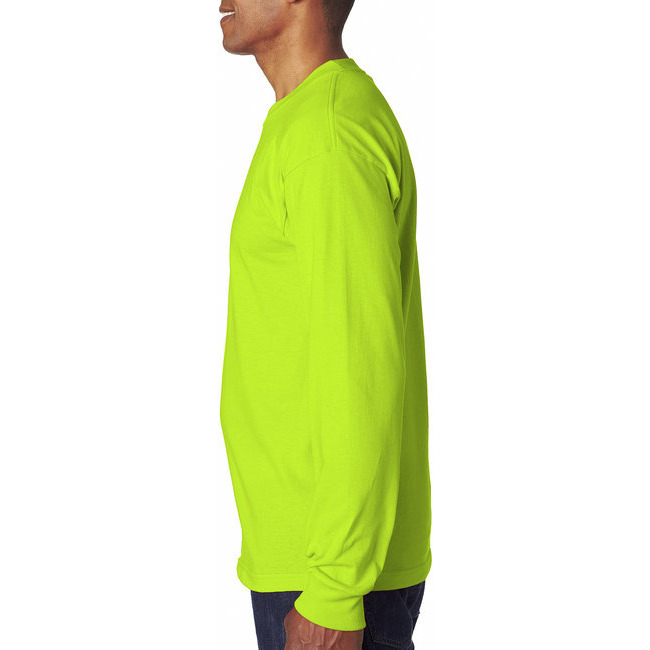 Adult 61 oz 100% cotton Long Sleeve T-Shirt - ASH - S(D0102H7D3X2)