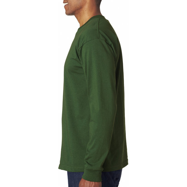Adult 61 oz 100% cotton Long Sleeve T-Shirt - ASH - S(D0102H7D3gJ)