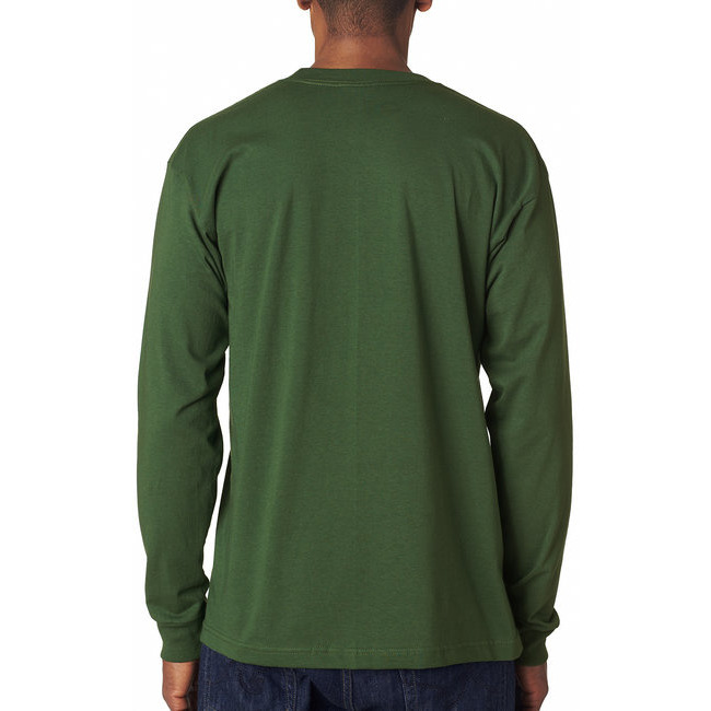 Adult 61 oz 100% cotton Long Sleeve T-Shirt - ASH - S(D0102H7D326)
