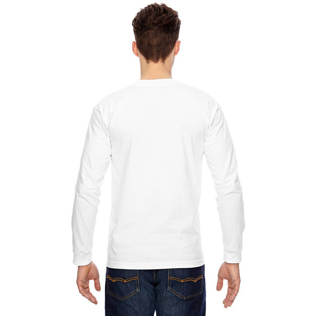 Adult 61 oz 100% cotton Long Sleeve T-Shirt - ASH - S(D0102H7D3SJ)