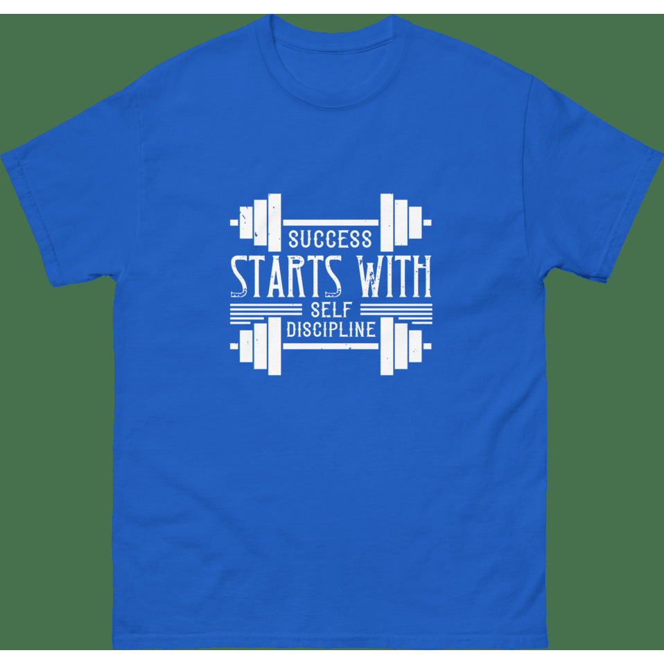 T-shirt Success Start with self discipline(D0102H73X96)