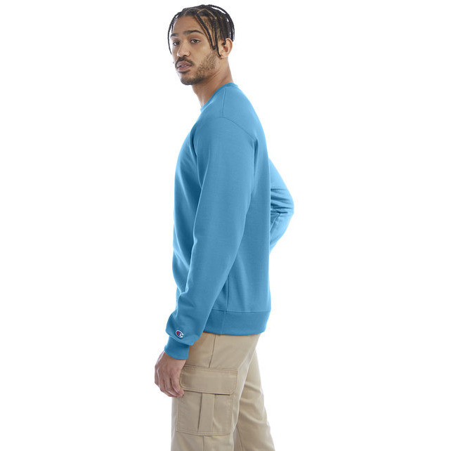 Adult Powerblend crewneck Sweatshirt - ROYAL BLUE HTHR - S(D0102H7DIB2)