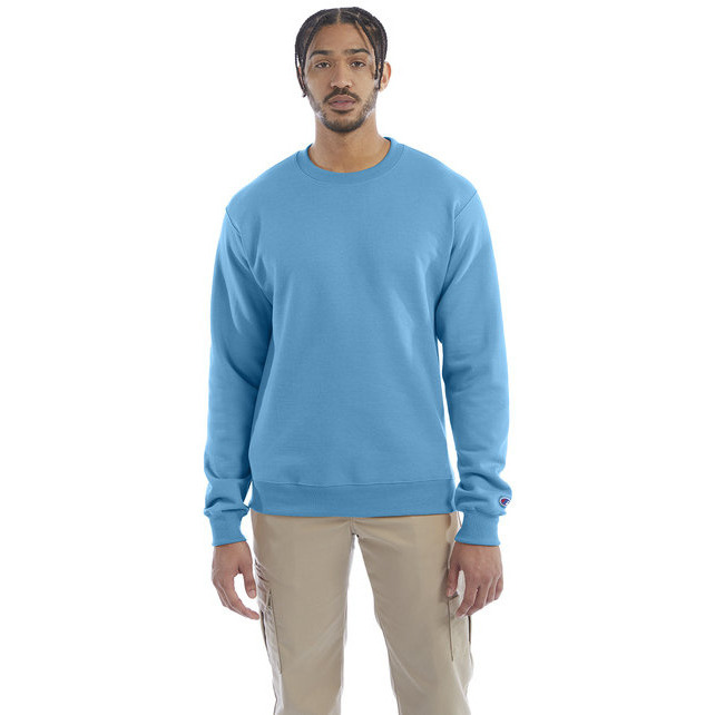 Adult Powerblend crewneck Sweatshirt - ROYAL BLUE HTHR - S(D0102H7DIZX)