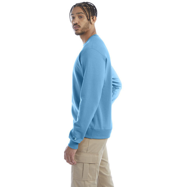 Adult Powerblend crewneck Sweatshirt - ROYAL BLUE HTHR - S(D0102H7DIZX)