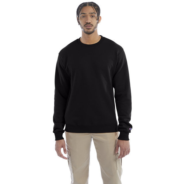Adult Powerblend crewneck Sweatshirt - ROYAL BLUE HTHR - S(D0102HI3Y8g)