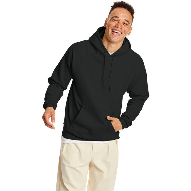 Unisex Ecosmart 5050 Pullover Hooded Sweatshirt - WHITE - S(D0102H7K31T)