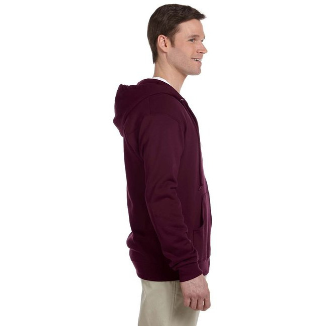 Adult 8 oz NuBlend Fleece Full-Zip Hooded Sweatshirt - ASH - 3XL(D0102HI3DIW)