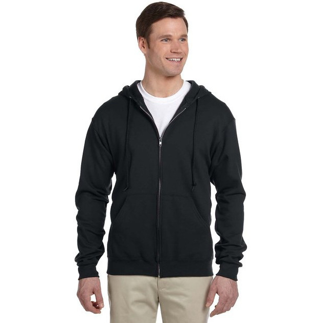 Adult 8 oz NuBlend Fleece Full-Zip Hooded Sweatshirt - ASH - 3XL(D0102HI3D1A)