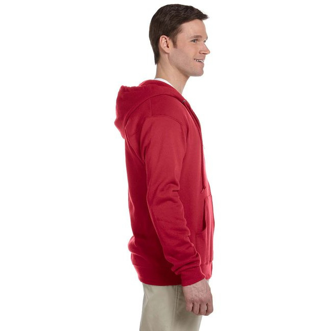 Adult 8 oz NuBlend Fleece Full-Zip Hooded Sweatshirt - ASH - 3XL(D0102HI3D0Y)