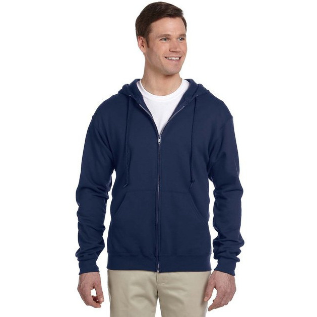 Adult 8 oz NuBlend Fleece Full-Zip Hooded Sweatshirt - ASH - 3XL(D0102HI3D0U)