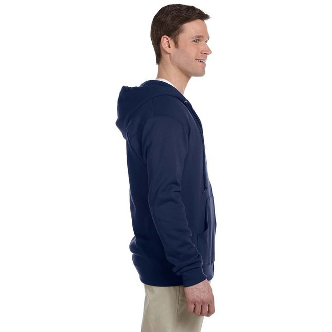 Adult 8 oz NuBlend Fleece Full-Zip Hooded Sweatshirt - ASH - 3XL(D0102HI3D0U)