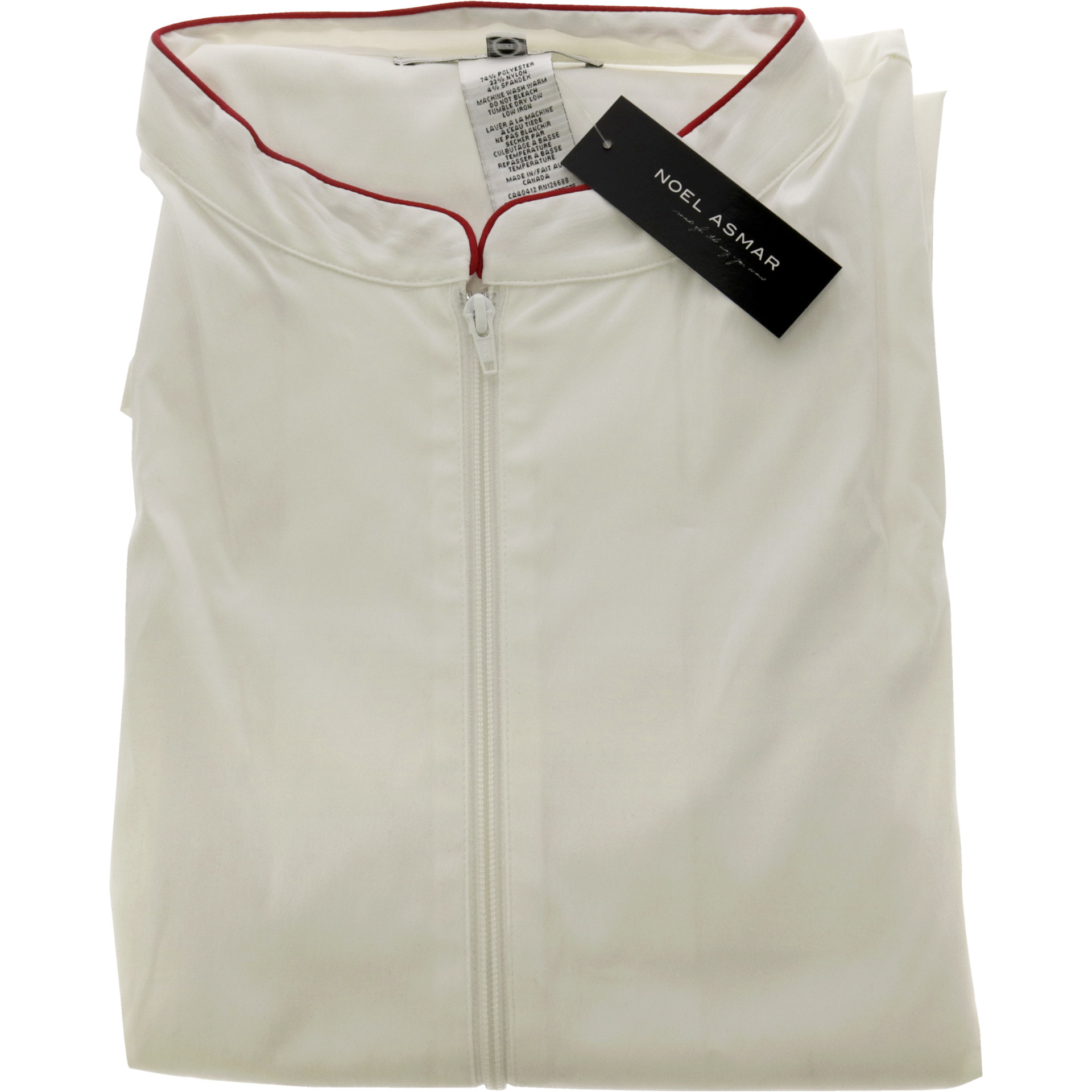 Signature Tunics Urban Fusion - White-Red by Noel Asmar for Women - 1 Pc Tunic (6XL)