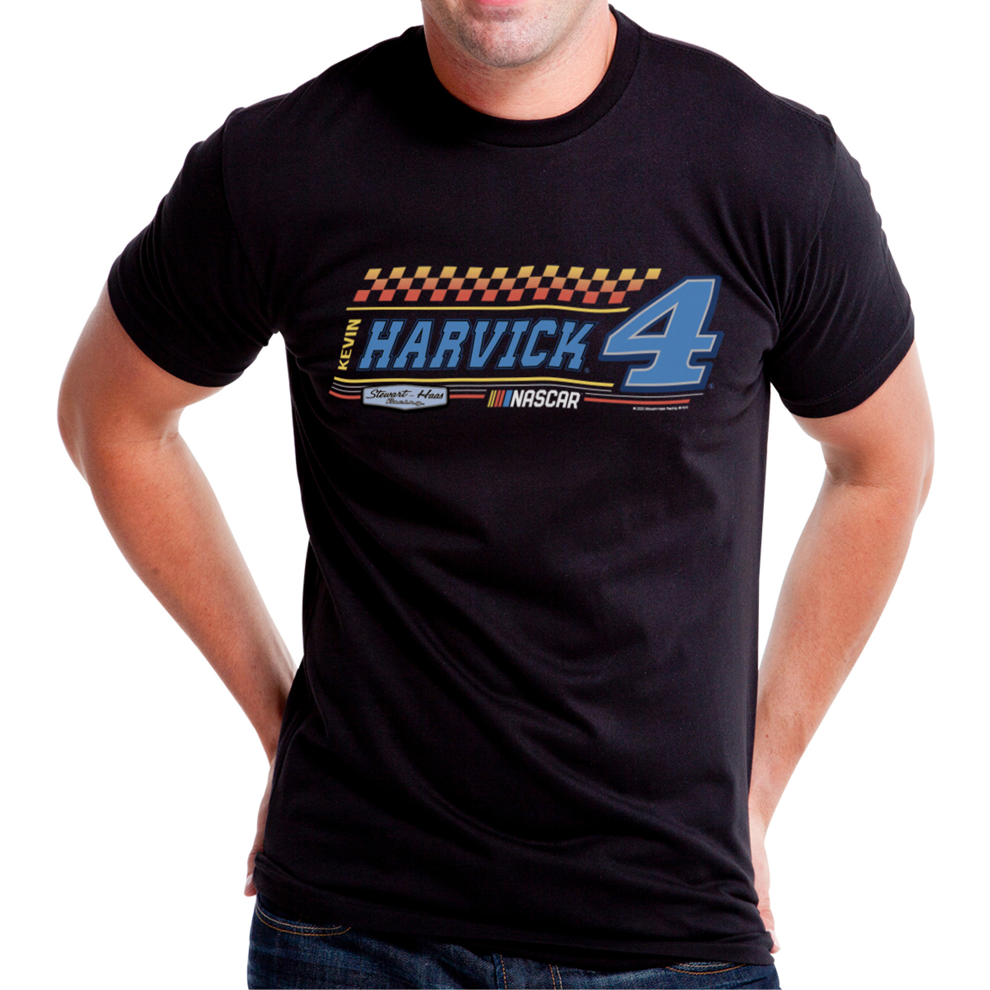 NASCAR Mens Classic Crew Tee - Kevin Harvick - 6 Black by DelSol for Men - 1 Pc T-Shirt (S)