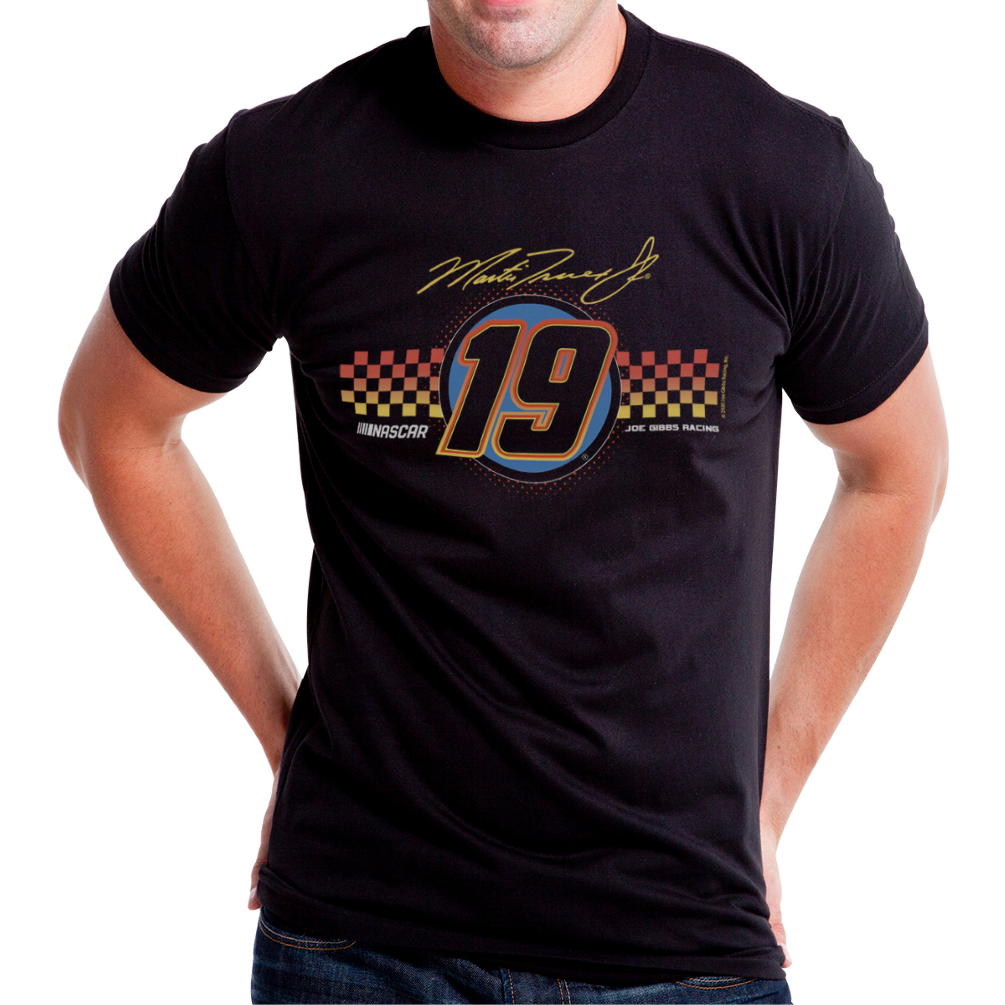 NASCAR Mens Classic Crew Tee - Martin Truex Jr - 1 Black by DelSol for Men - 1 Pc T-Shirt (2XL)