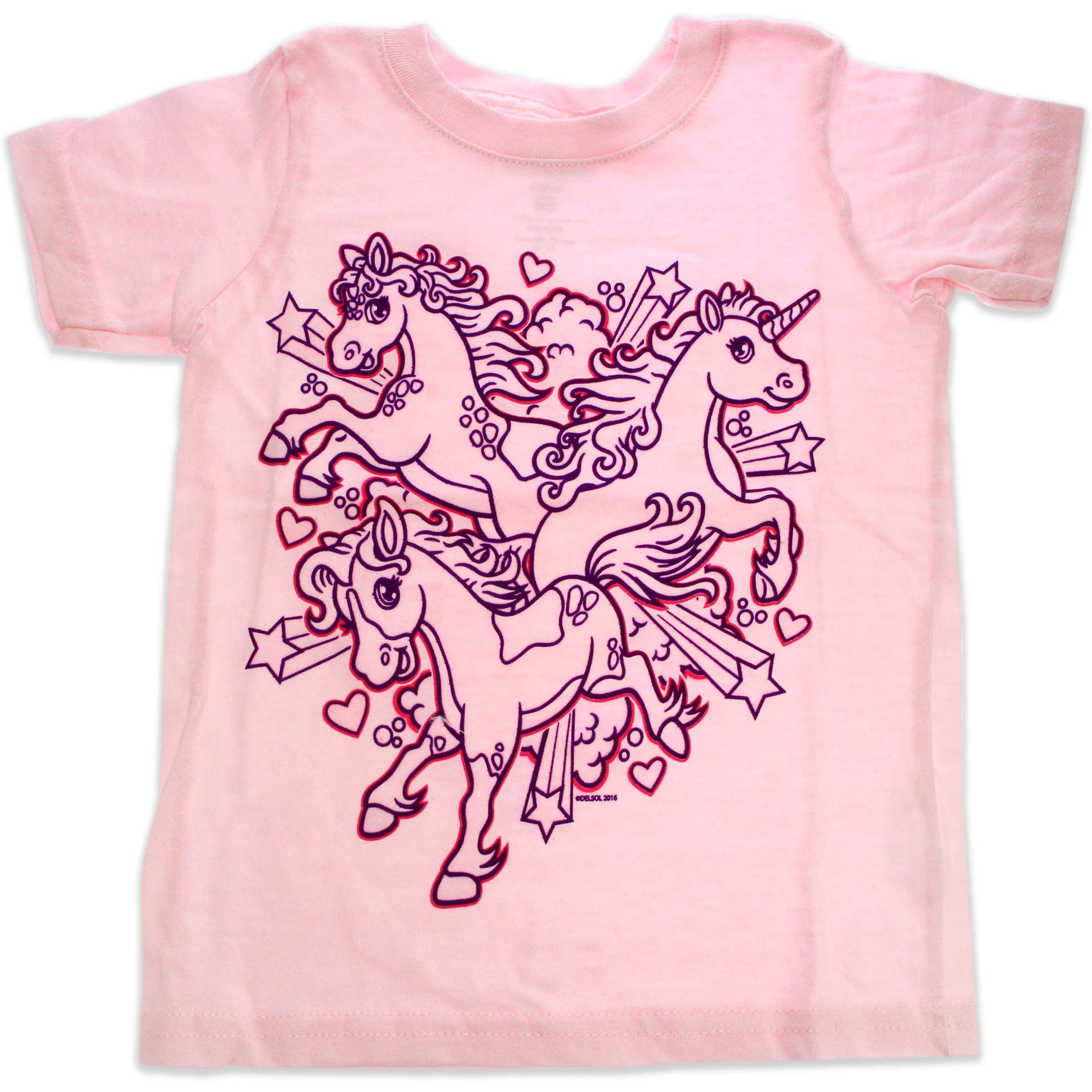 Girls Crew Tee - Iluv Horses - Balerina by DelSol for Kids - 1 Pc T-Shirt (2T)