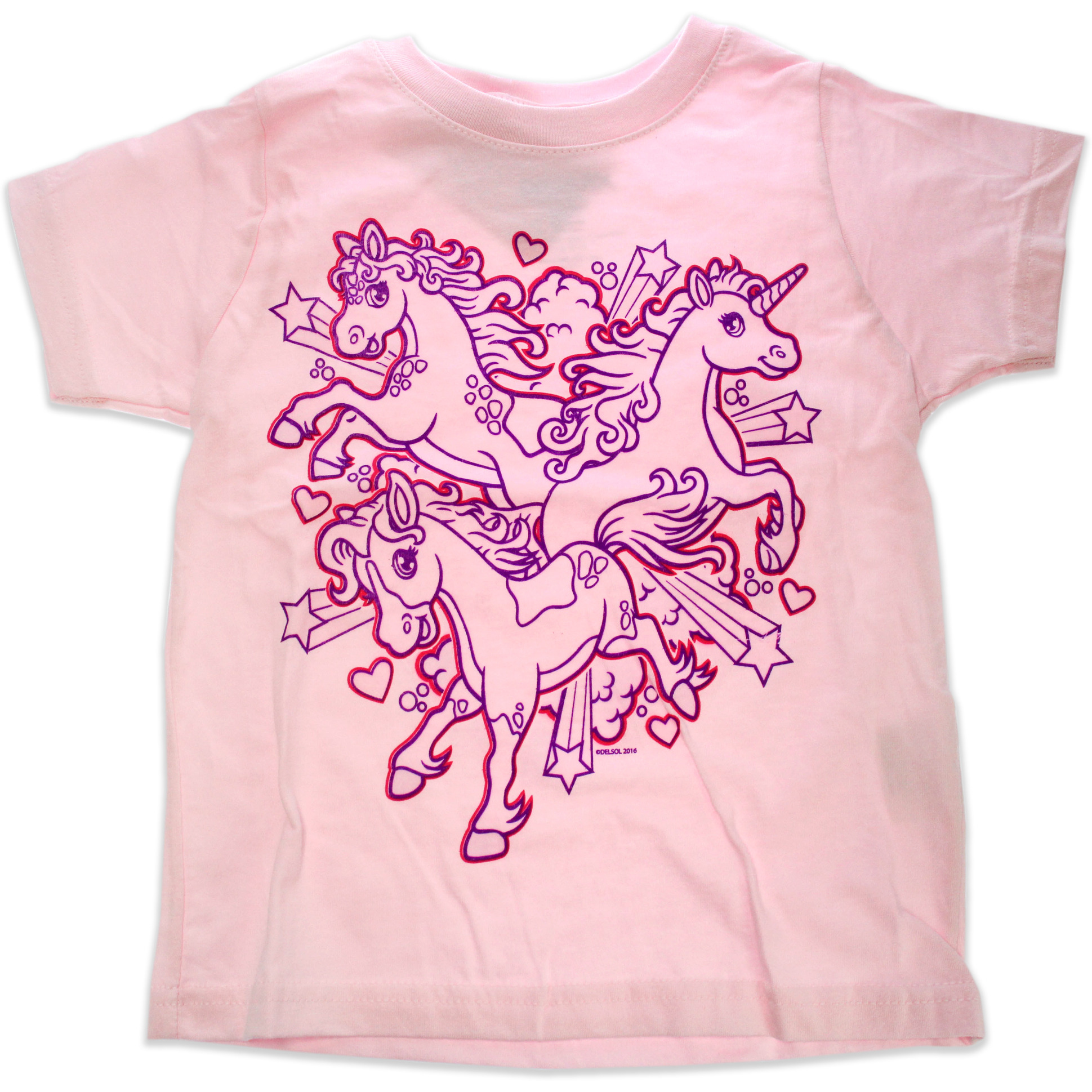 Girls Crew Tee - Iluv Horses - Balerina by DelSol for Kids - 1 Pc T-Shirt (3T)