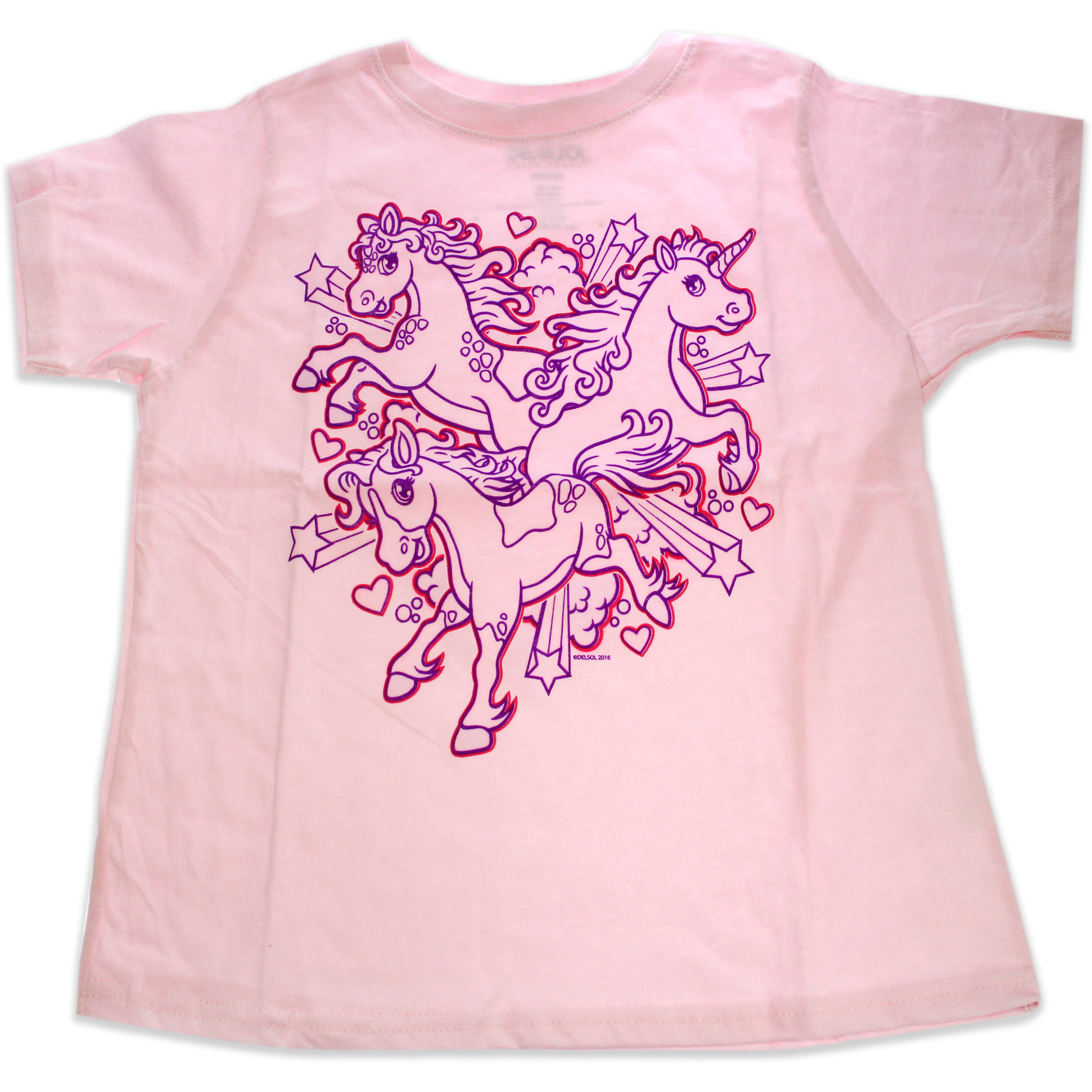 Girls Crew Tee - Iluv Horses - Balerina by DelSol for Kids - 1 Pc T-Shirt (5T-6T)