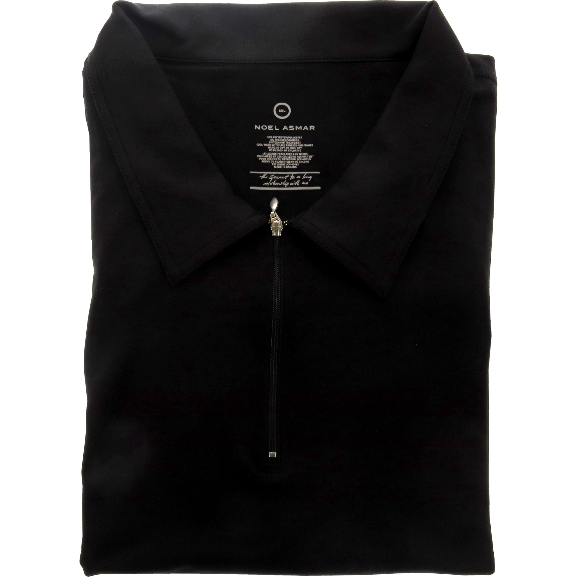 Golf Shirt - Black by Noel Asmar for Women - 1 Pc Tunic (6XL)