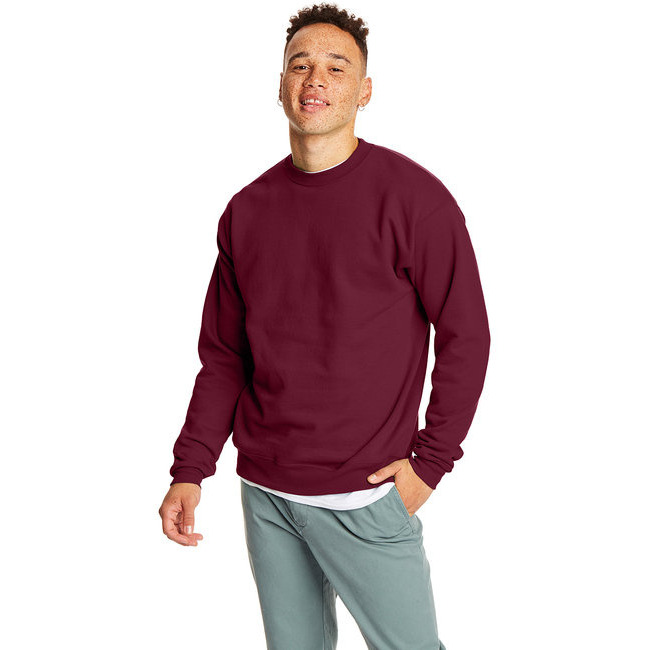 Unisex Ecosmart 5050 crewneck Sweatshirt - cARDINAL - S(D0102H7KFDT)