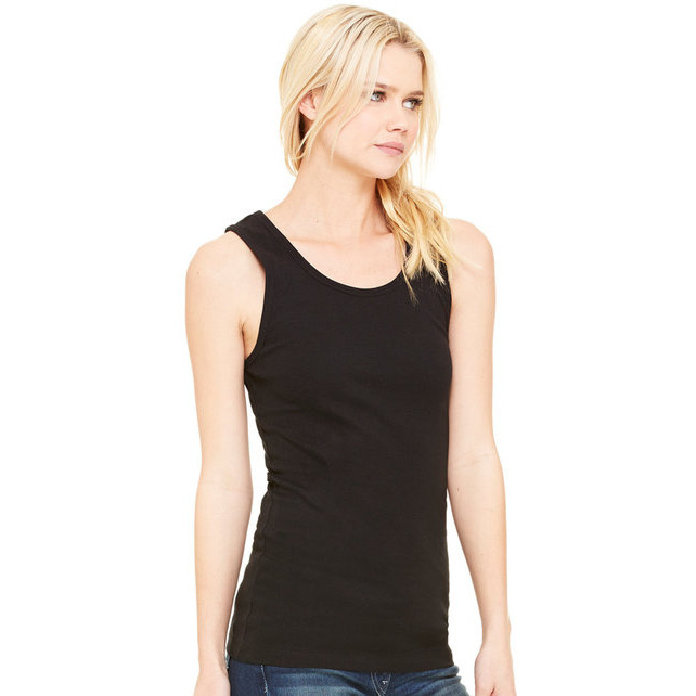 Ladies Baby Rib Tank - BLAcK - S(D0102H78M4T)
