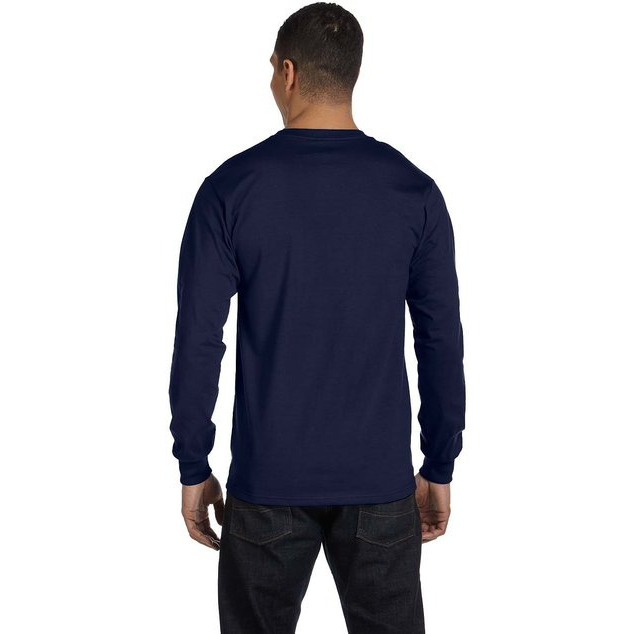 Mens 52 oz comfortSoft cotton Long-Sleeve T-Shirt - WHITE - S(D0102H7KTV6)