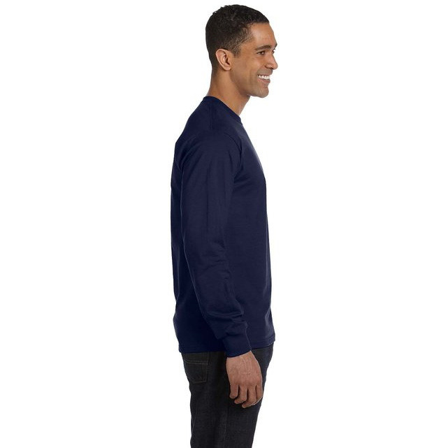 Mens 52 oz comfortSoft cotton Long-Sleeve T-Shirt - WHITE - S(D0102H7KTV6)