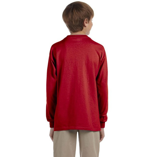Youth DRI-POWER AcTIVE Long-Sleeve T-Shirt - FOREST gREEN - S(D0102HI3Y37)