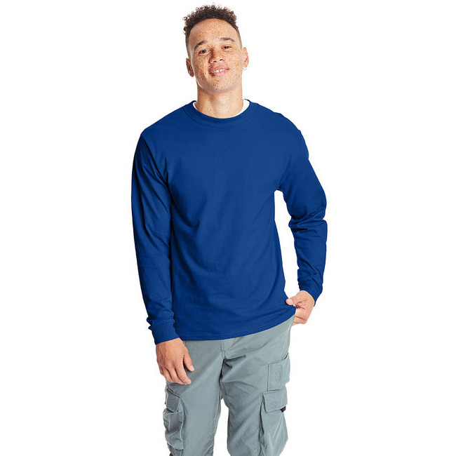 Hanes 5186 Adult Long-Sleeve Beefy-T