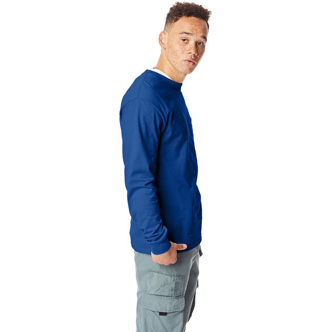 Hanes 5186 Adult Long-Sleeve Beefy-T