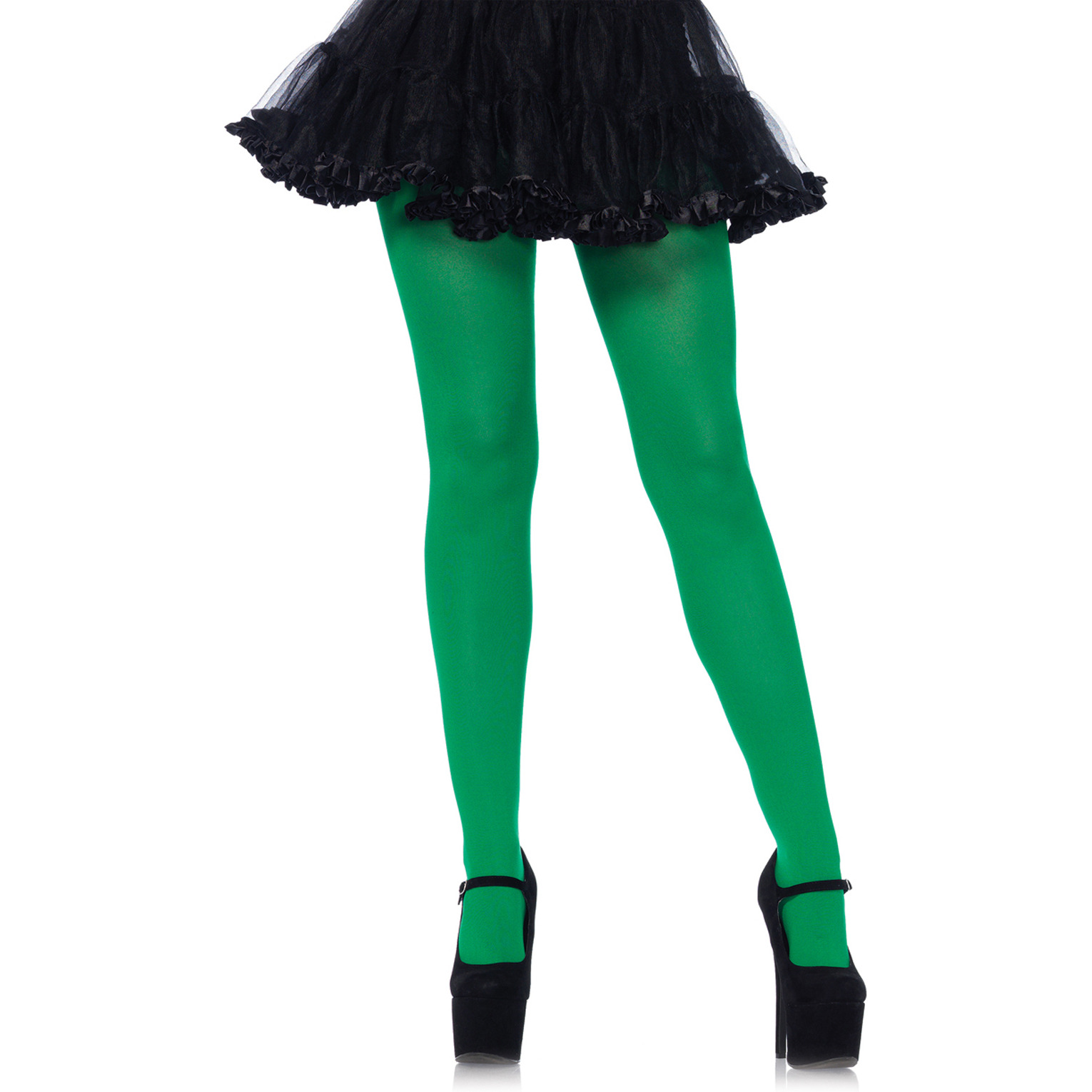 NYLON TIGHTS O/S KELLY GREE O/