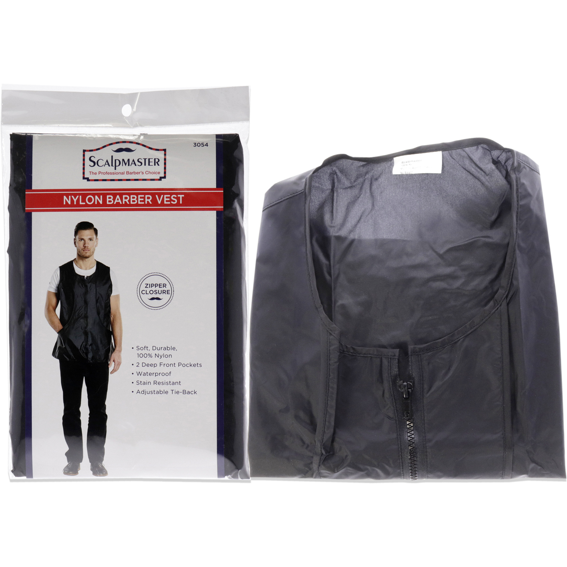 Nylon Vest Jacket by Scalpmaster for Unisex - 1 Pc Vest