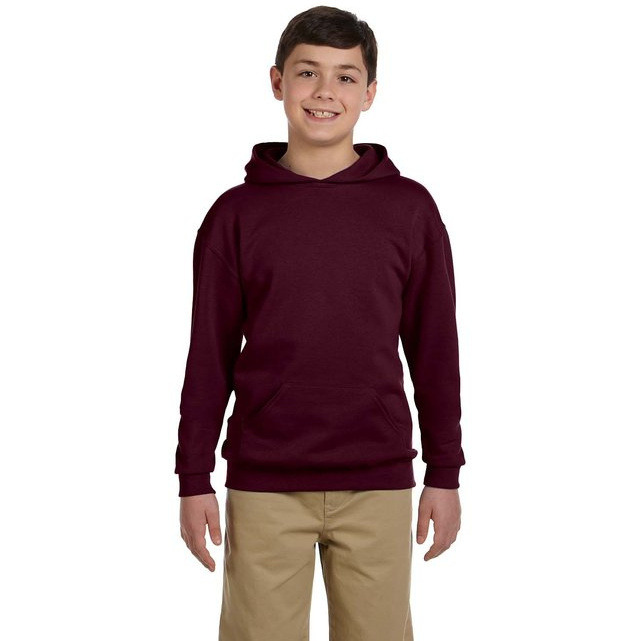 Youth 8 oz NuBlend Fleece Pullover Hooded Sweatshirt - BLAcK - S(D0102H2H7SW)