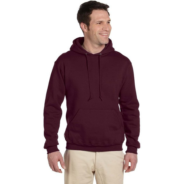 Adult Super Sweats NuBlend Fleece Pullover Hooded Sweatshirt - TRUE RED - S(D0102HI3UMU)