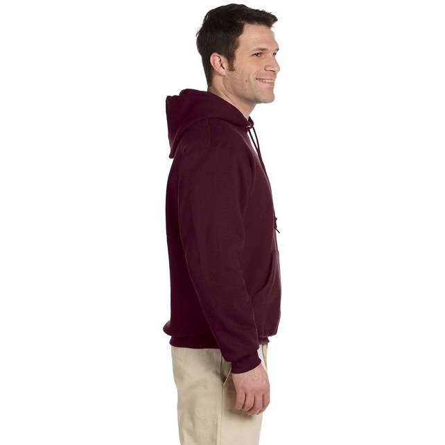 Adult Super Sweats NuBlend Fleece Pullover Hooded Sweatshirt - TRUE RED - S(D0102HI3UMU)