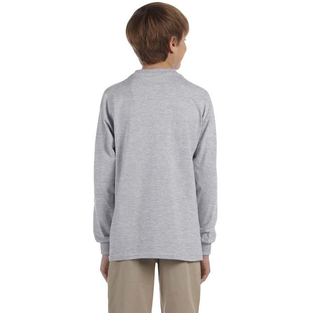 Youth DRI-POWER AcTIVE Long-Sleeve T-Shirt - FOREST gREEN - S(D0102HI3YTV)