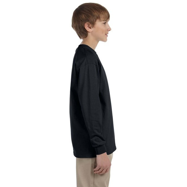 Youth DRI-POWER AcTIVE Long-Sleeve T-Shirt - FOREST gREEN - S(D0102HI3YFW)