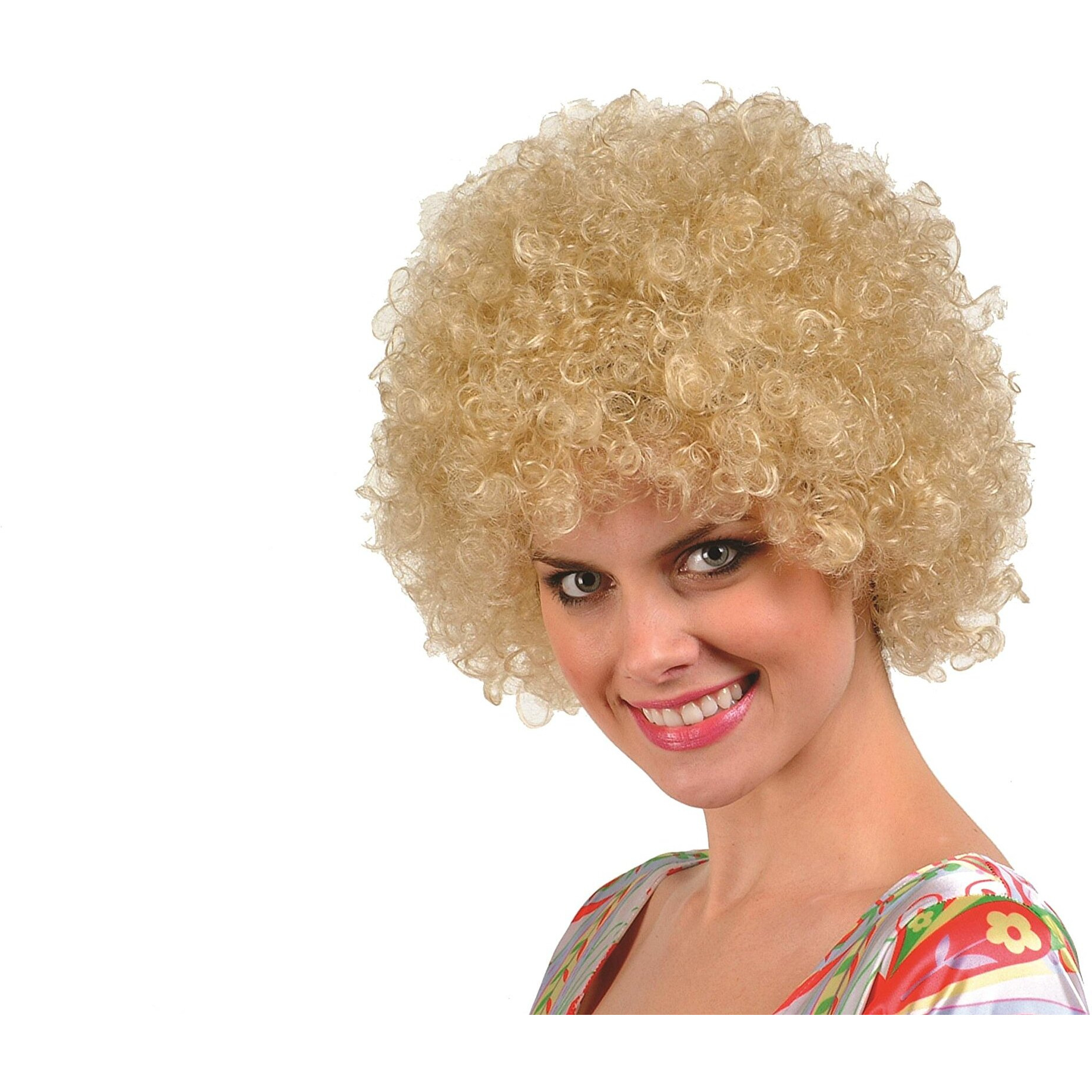 Bushy Wig Blonde Adult One Siz