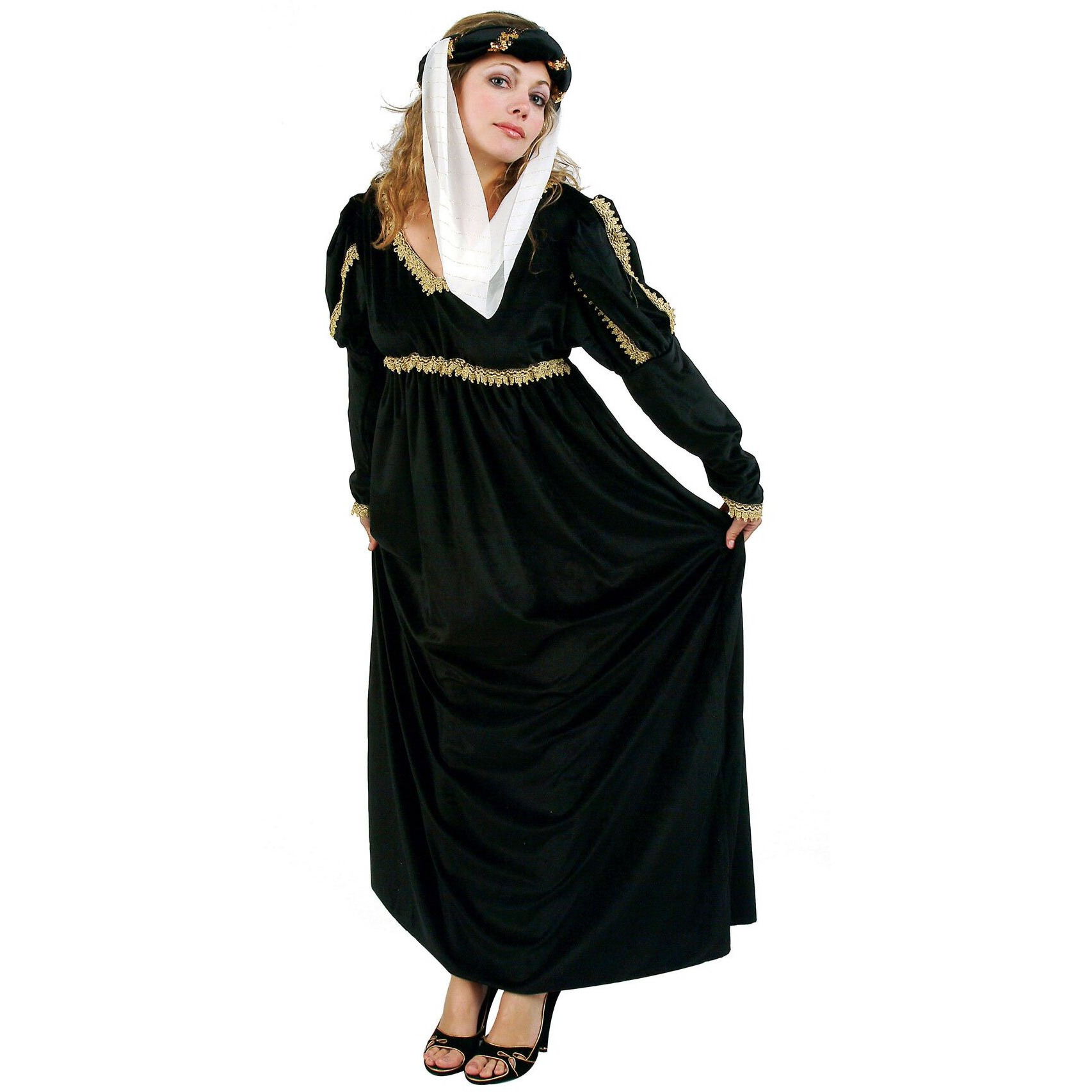 RENAISSANCE QUEEN-BLACK SUEDE